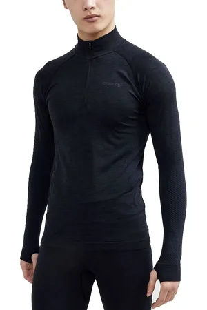 Craft Thermoshirt heren lange mouw met rits - Core dry - Mannen baselary - Warm thermo ondergoed