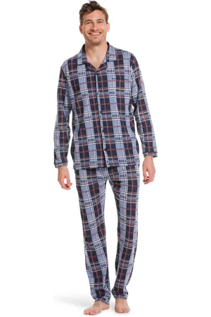 Pastunette Heren pyjama Flanel - knoopsluiting - NOS - Flanellen pyjama heren