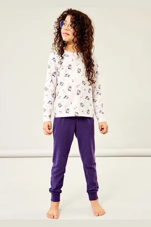 NAME IT Meisjes pyjama - Lila fairytale - Katoenen meisjes nachtkleding