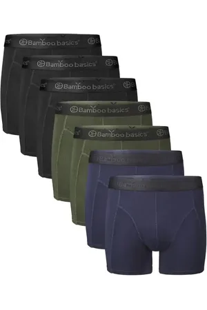 Bamboo Basics 7-pak heren boxers - Rico - Multipack Bamboe ondergoed heren - Anti zweet mannen ondergoed