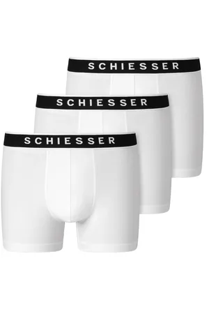 Schiesser 3-pack heren boxershorts 95/5 - Katoen - Mannen ondergoed Biologisch katoen - Elastische band - Duurzaam