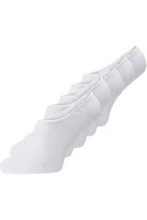 JACK & JONES 5-paar invisible Footies katoen - Lage sneakersokken - Kousenvoetjes