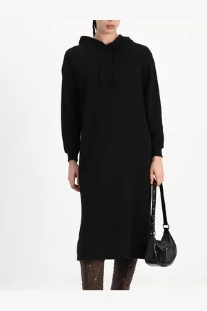Pieces® Hoodie Midi Dress - Loungewear Dress - Katoenen dik extra lang nachthemd