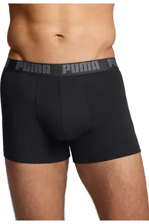 PUMA 6-pack Heren Boxershort - Zwarte Multipack heren boxershorts Elastisch katoen