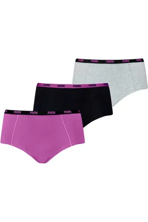 PUMA 3-Pack dames mini boxershorts - Purple Combo - Multipack katoenen dames onderbroeken