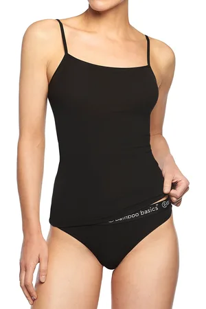 Bamboo Basics 2-pak spaghetti dames hemden - Vera - Bamboe dames onderhemd met smalle hemdjes