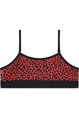 Ten Cate Meisjes topje - Spaghetti bandjes - Giraffe Red - Maat 122/128