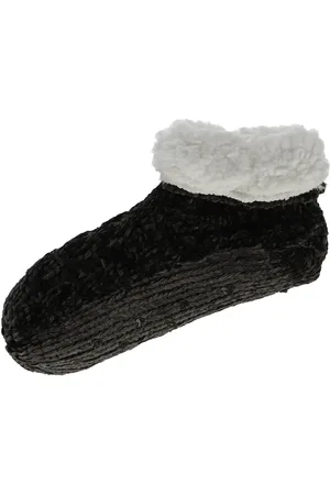 Basset Huis slof - Huissokken met Antislip - gebreid - Fleece Bedsokken - Slofsokken