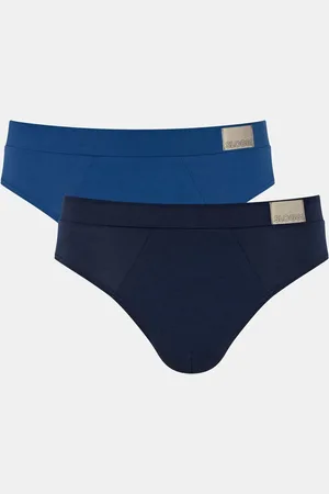 Sloggi 2-pack heren heup Slips - GO Natural Brief - Biologisch katoenen heren onderbroeken - Zachte stoffen band
