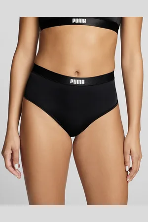 PUMA 2-Pack Taille Brazilian slips - High Waist - Hoge dames microfiber onderbroek