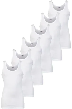 Beeren 6 Stuks katoenen heren hemden - Basic - Aansluitende katoenen onderhemd - Lang mannen singlet