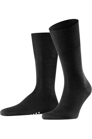 Falke Airport heren merino wollen sokken 1-Paar - Reissokken mannen - Wollen vliegtuigsokken
