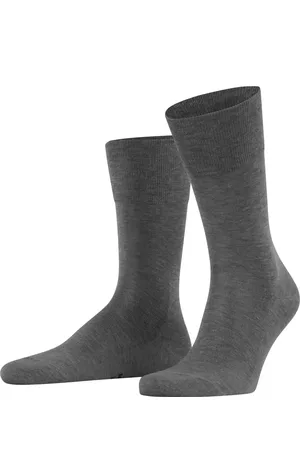 Falke Tiago nette heren sokken - Bio katoenen sokken vooronder een pak - Business sokken - Hoge mannen sokken - Anti slip