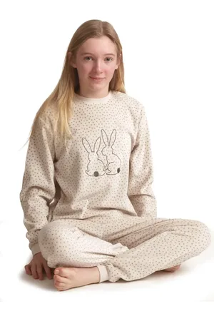Cocodream Cocodream velours meisjes pyjama - Rabbit - Warme winter pyjama