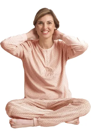 Cocodream Cocodream dames pyjama velours - Love Story - Warme winter pyjama