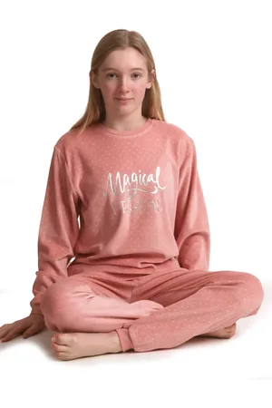 Cocodream Cocodream velours meisjes pyjama - Magical Dreams - Warme winter kinderpyjama