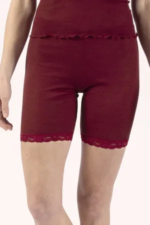 Nina Von C. Dames Merino Wollen boxershort - Radler - Warme dames onderbroek lange pijpjes