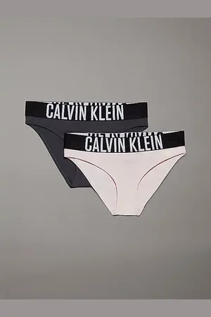 Calvin Klein 2-Pack meisjes slips - Intense Power - Merk meisjes onderbroeken katoen - Elastische band - Meisjes hipster