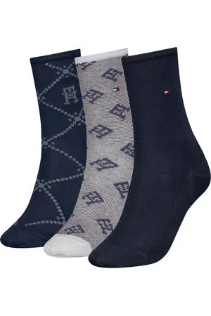 Tommy Hilfiger 2-pack dames sokken - Monogram - Giftbox - Katoenen dames kousen