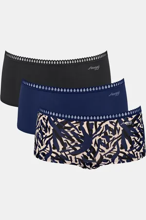 Sloggi 3-pack Crush Go dames boxershorts - Biologisch Katoenen dames onderbroeken - Multipack vrouwen ondergoed