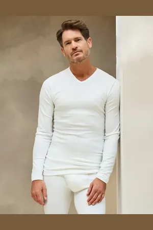 Ten Cate Heren thermo shirt Lange mouw V-hals - Thermisch ondergoed heren warm