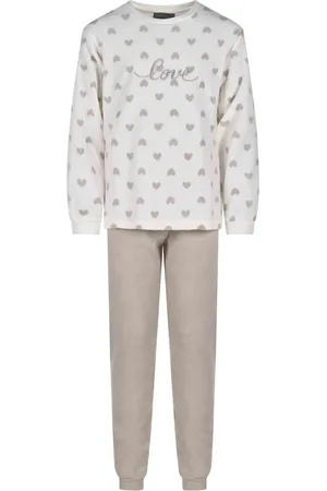 Cocodream Cocodream fleece pyjama kind meisjes - Love - Warme pyjama maat 128 - Fleece pyjama kind