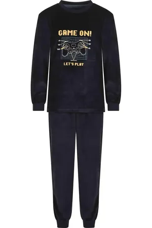 Outfitter Velours jongens pyjama - Game on Winter - Maat 128