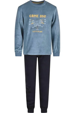 Outfitter Velours jongens pyjama - Game on Winter - Maat 128