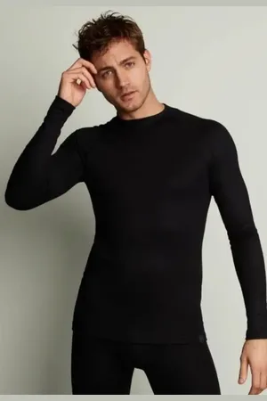 Ten Cate Heren thermo shirt Lange mouw - Warm ondershirt met ronde hoge hals mannen