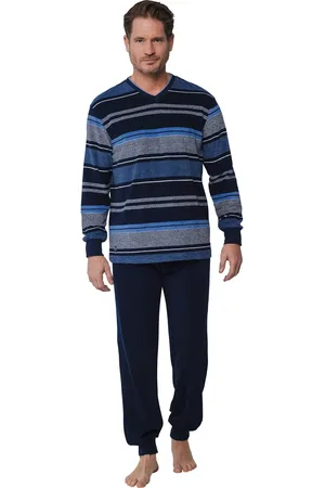 Pastunette Badstof Heren pyjama - - Warme winter pyjama maat S