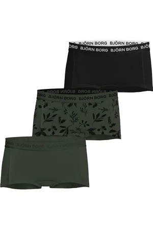 Björn Borg 3-Pack meisjes boxershort - minishorts - Groene /