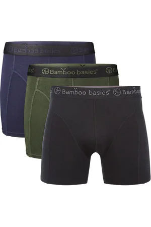 Bamboo Basics 3-pak heren boxershorts - Rico - Bamboe ondergoed heren - Onderbroek lange pijpjes - Huidvriendelijk