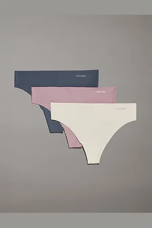 Calvin Klein 3-pack naadloze dames strings - Seamless multipack dames onderbroeken - strings