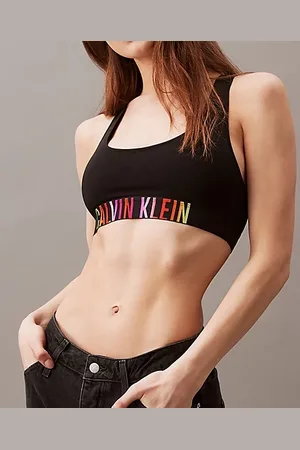 Calvin Klein Bralette dames - Unlined - Katoenen Bh top merk ondergoed - Zonder vulling