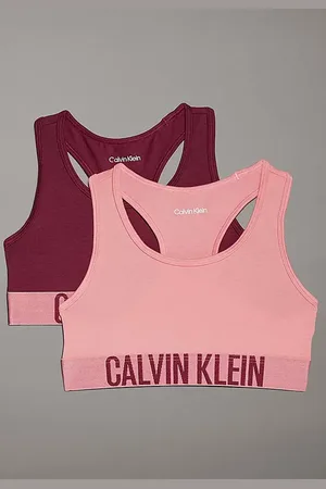 Calvin Klein 2-pak meisjes Top - Ebony - Meisjes BH top katoen