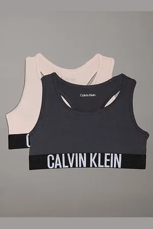 Calvin Klein 2-pak meisjes Top - Ebony - Meisjes BH top katoen
