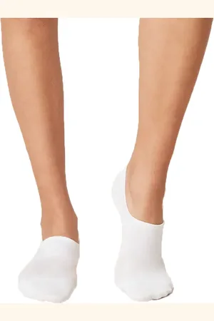 Basset 2-paar onzichtbare Footies bamboe - Lage bamboe sneakersokken - Kousenvoetjes voor dames en heren