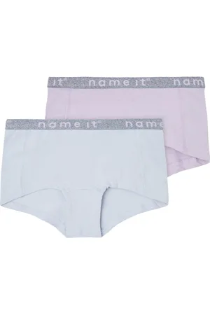 NAME IT 2-pak meisjes hipster - Organic - Kinder dames onderbroek katoen - Boxershort