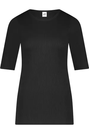 Ten Cate Thermo Rib dames T-shirt 3/4e mouw - Thermisch warm ondershirt met korte mouwen - Ronde hals