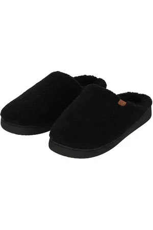 Apollo Warme teddy heren slippers - Heren pantoffels met stevige zool - Wollen slippers