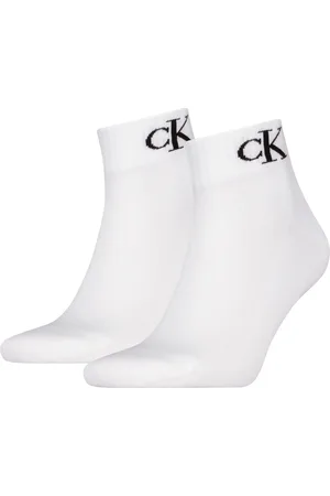 Calvin Klein 2-paar Quarter heren sokken - Logo monogram - katoenen enkelsokken