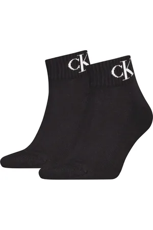 Calvin Klein 2-paar Quarter heren sokken - Logo monogram - katoenen enkelsokken