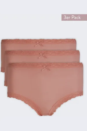 Nina Von C. 3-pack dames Tailleslip - Kant - Colours - Dames onderbroeken modal - Vrolijke kleuren