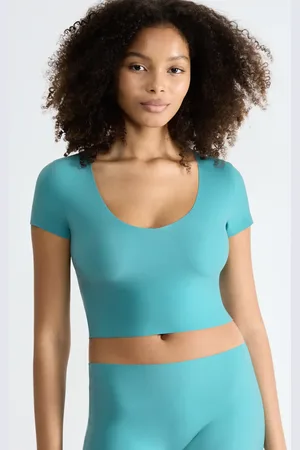 Sloggi Dames Zero Feel Crop Top - T-shirt korte mouw - Naadloos - ondershirt