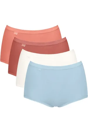 Sloggi 4-pack dames Basic Maxi slips - Multicolor - Taille dames onderbroeken katoen