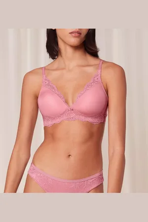 Triumph BH Amourette Charm TP - Zonder Beugel Roze - Kanten beugelloze bh voorgevormd