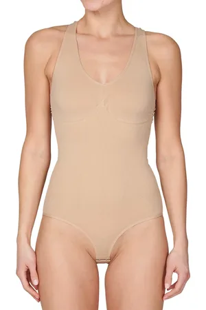 J&C JackyCeline Corrigerende body dames - brede bandjes - Shapewear bodysuit - Wit