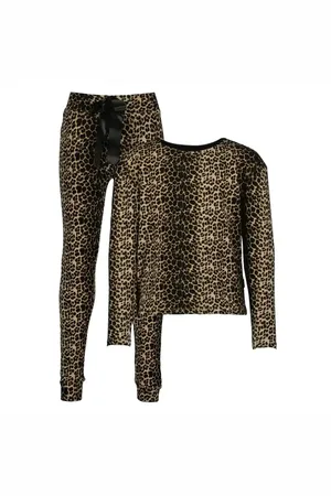 Vingino Meisjes pyjama - Panter - Maat 98/104