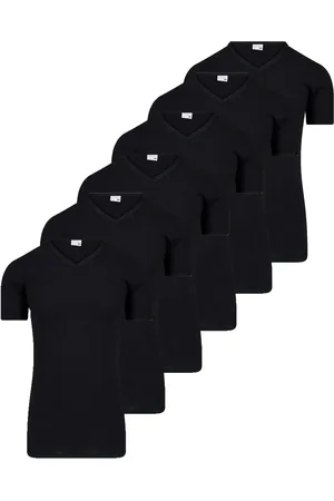 Beeren 6-Pack - Heren T-shirts Extra lang Wit - - ondershirt korte mouw - voordeelverpakking