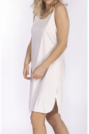 Nina Von C. Onderjurk lang 100CM - Neglige - Anti statisch - Zwart, , champagne, beige